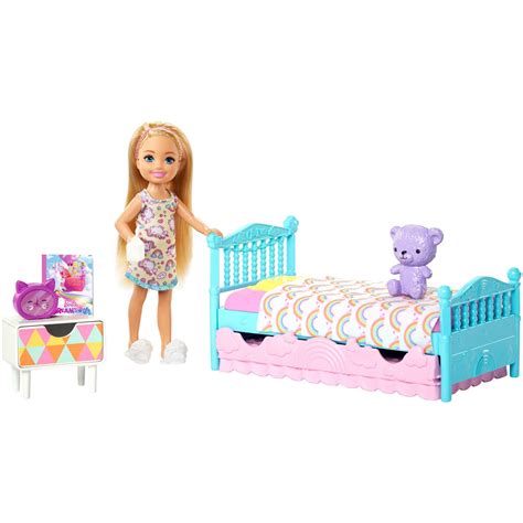 Barbie Club Chelsea Bedtime Doll and Bedroom Playset - Walmart.com