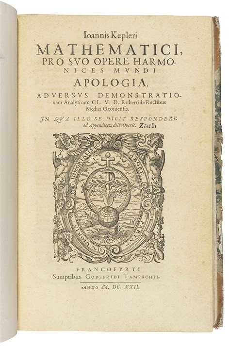 KEPLER, Johannes (1571-1630). Harmonices mundi libri V. Linz: Johann Planck for Gottfried ...