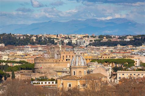 Aerial View of the Rome City with Beautiful Architecture, Italy Stock ...