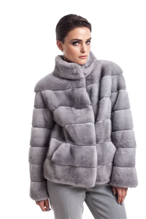 Mink fur coat grey | Beautyfur.com