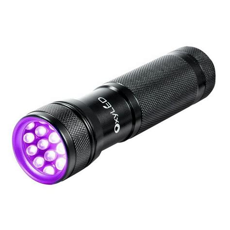 OxyLED 12 Ultraviolet LED UV Light, Pet Urine Stain Detector Blacklight Flashlight (AAA ...