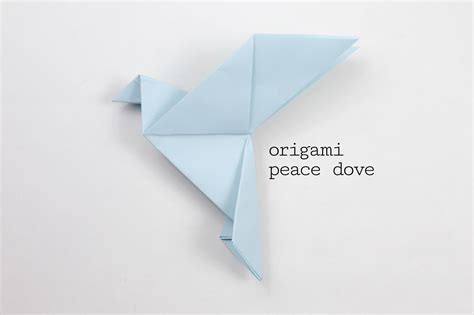 Learn How to Make a Traditional Origami Peace Dove! | Origami dove ...