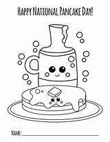 National Pancake Day Coloring Page ⋆ Primoparty  sketch template