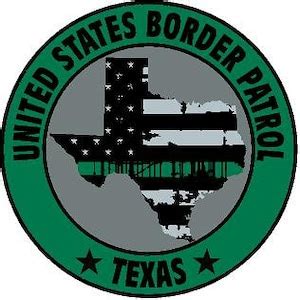 Texas US Border Patrol Thin Green Line American Flag Green Reflective or Matte Vinyl Decal ...