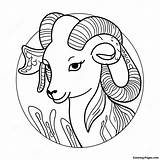 Aries Zodiac Sign Coloring Page  Pagescom sketch template
