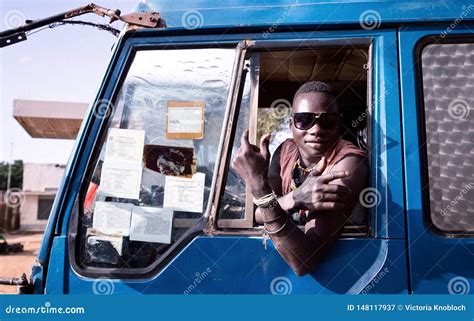 Truck Driver Wait To Unload Container On Docks Editorial Photo ...