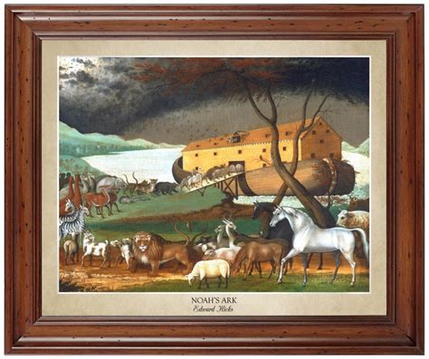 Noah's Ark by Edward Hicks 1846 16x20 Print Displaying | Etsy