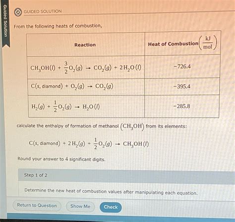 New heat of combustion values : r/chemhelp