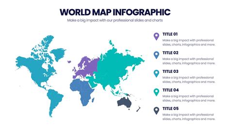 World Map Infographic Template