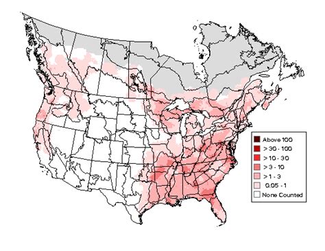 Pileated Woodpecker - Breeding Range Map