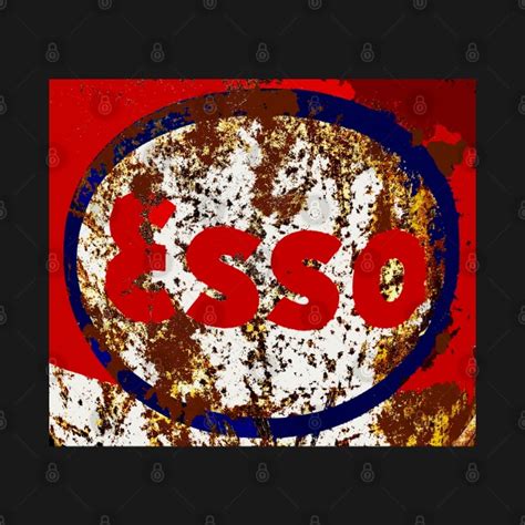 ESSO EXXON VINTAGE GRAPHIC ADVERTISEMENT AD SIGN - Esso - T-Shirt | TeePublic