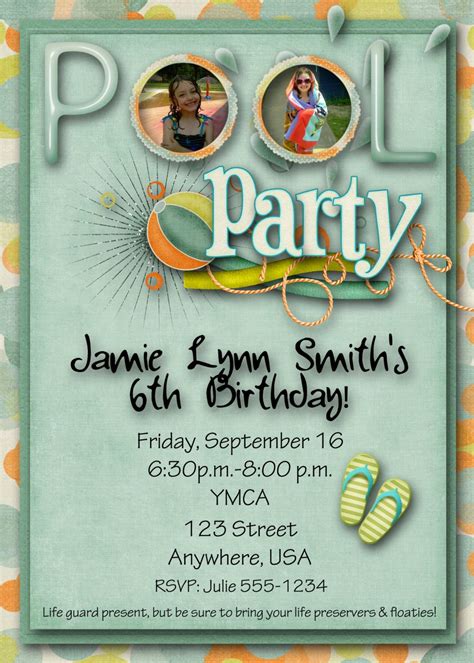 Pool Party BBQ Invitations | Fire Pit Design Ideas