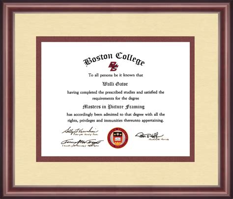 Boston College Diploma Frame - Talking Walls | Diploma frame, College diploma, Frame