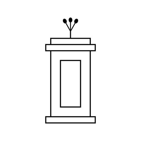 Podium Microphone Icon Illustrations, Royalty-Free Vector Graphics ...