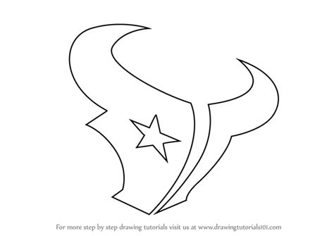 How to Draw Houston Texans Logo (NFL) Step by Step | DrawingTutorials101.com