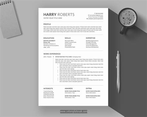 Professional Resume Templates for Microsoft Word, Modern CV Templates Design, with Cover Letter ...