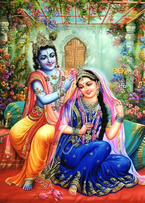 Purva-raga and the first meeting of Radha Krishna in Sanket - Vedic Library by ISVARA.org