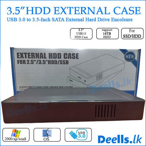 External Hard Disk Enclosure USB 3.0 SATA 3.5inch - Deells.lk (Sri Lanka)