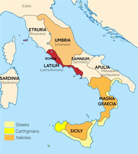 Italian Tribes Map