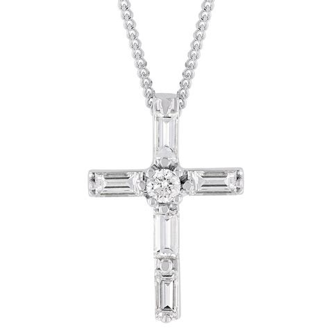 Diamond Cross With Baguettes Hotsell | bellvalefarms.com