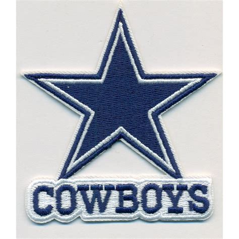 Dallas Cowboys Logo Football NFL Embroidered Iron On Patches Hat Jersey ...