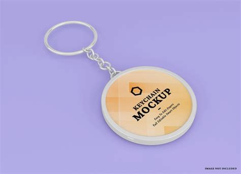 Premium PSD | Keychain mockup