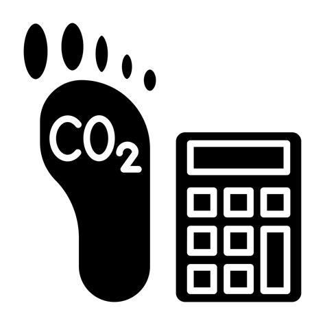 Carbon Footprint Calculator Icon Style 21189919 Vector Art at Vecteezy