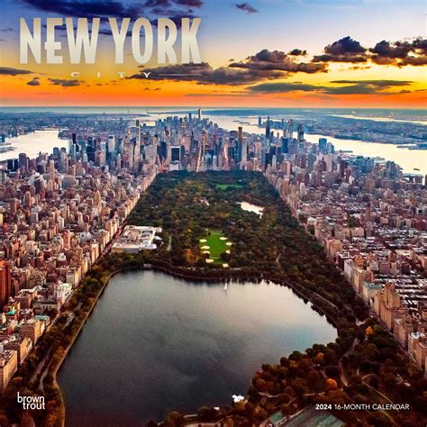 New York City 2024 Wall Calendar 12x12 by Browntrout - Walmart.com