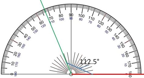 How do you construct a 112.5 degree angle? (step by step) Please help =) - brainly.com