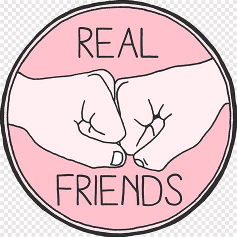 Real friends logo, Real Friends Logo Pop punk, friendship, sticker ...