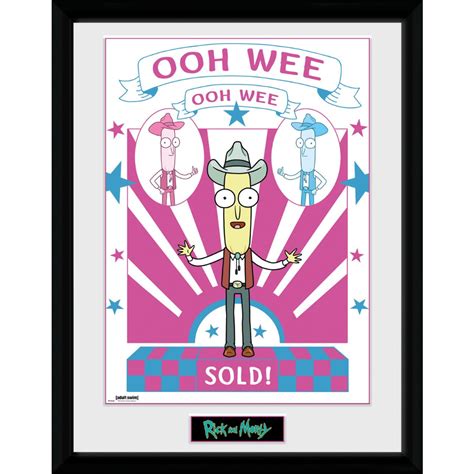 FRAMED Rick and Morty Ooh Wee Print 44x34cm 17x13" OFFICIALLY LICENSED ...