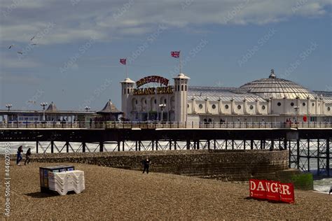 Brighton Pier, known also as the Palace Pier, A popular tourist ...