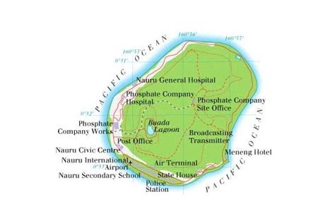 Nauru island Map - nauru • mappery