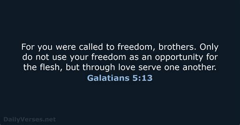 Galatians 5:13 - Bible verse (ESV) - DailyVerses.net