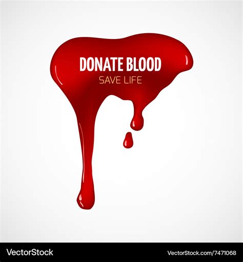 Donate blood poster Royalty Free Vector Image - VectorStock