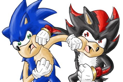 sonic vs shadow by DonPanteon on DeviantArt