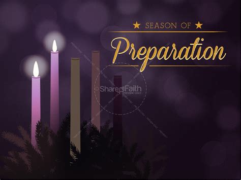 Celebrating Advent Church PowerPoint Template