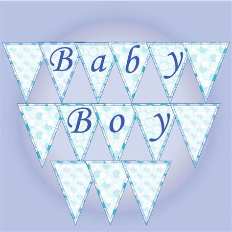 Baby Shower Banner, Printable baby banner, Digital banner, Baby ...