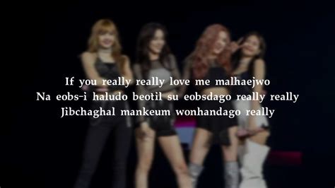 BLACKPINK - Really || Romanized Lyrics - YouTube