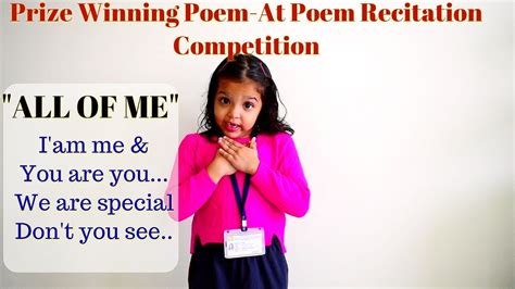 Best Poem For Poem Recitation Competition for small Kids With Action ...