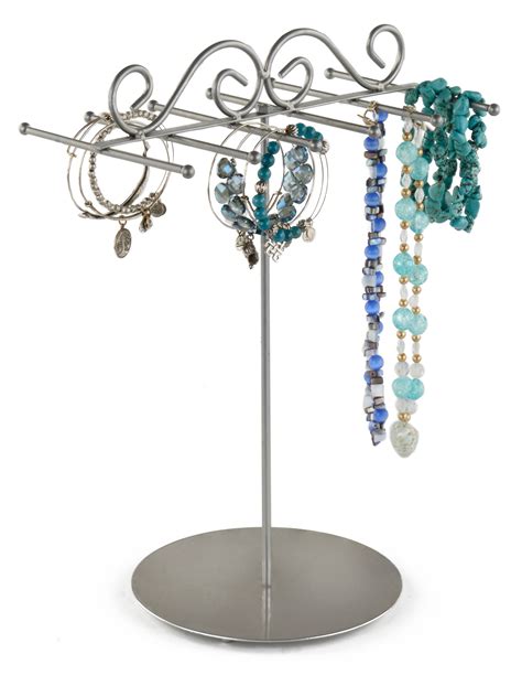 Metal Necklace Stand | Jewelry Organizer for Counters | Jewellery display, Bracelet stands ...