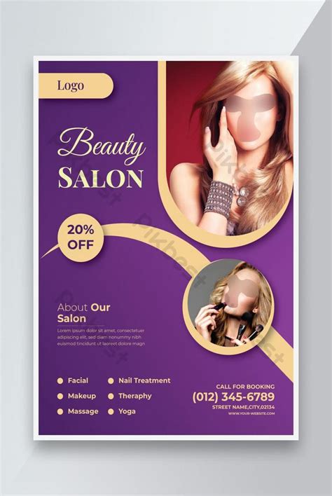 Beauty Spa Hair Salon Flyer template Design | AI Free Download - Pikbest