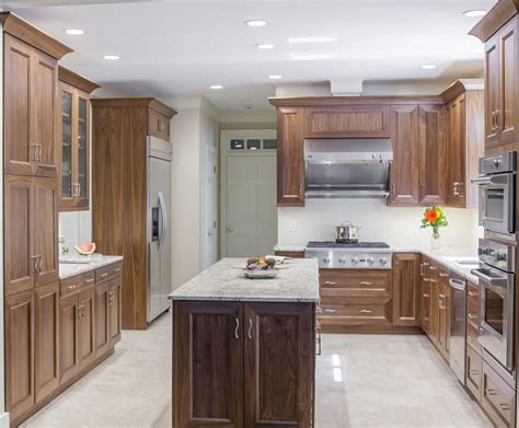 Modern Walnut Kitchen with Elmwood Cabinetry