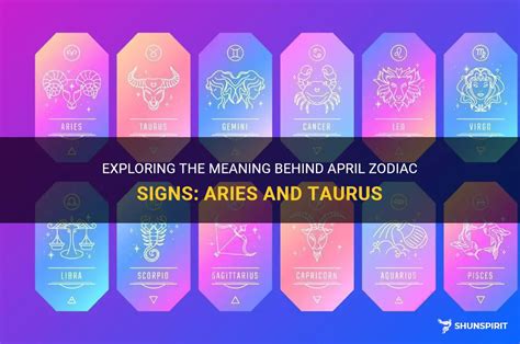 Exploring The Meaning Behind April Zodiac Signs: Aries And Taurus ...