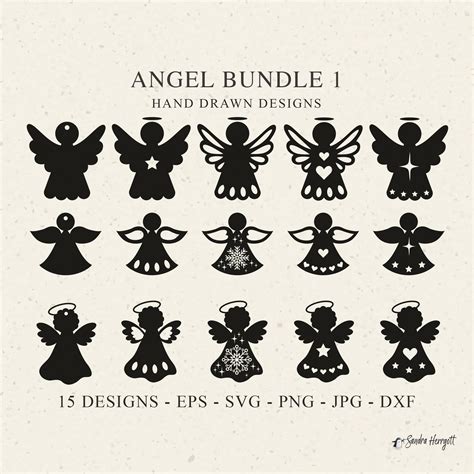 Paper, Party & Kids Scrapbooking Vinyl Engraving Angel Silhouette Clip Art Angel Outline SVG Cut ...