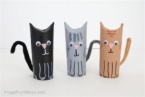 Toilet Paper Roll Cat Craft - Frugal Fun For Boys and Girls