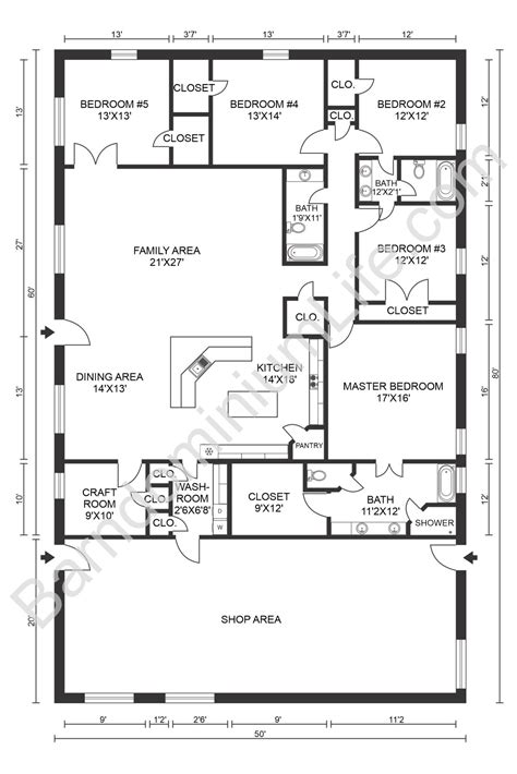 40X80 Barndominium Floor Plans - floorplans.click