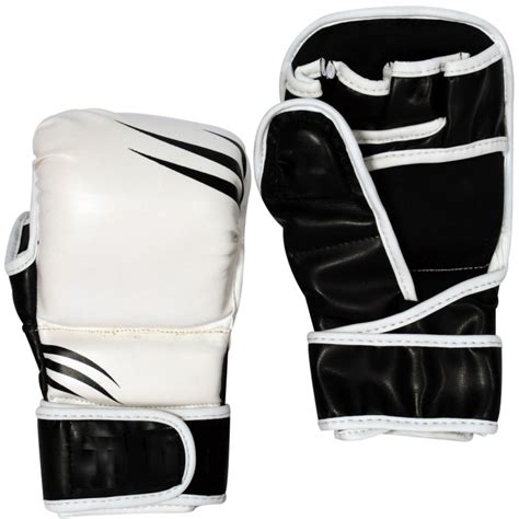 MMA SPARRING GLOVES (BLACK AND WHITE)