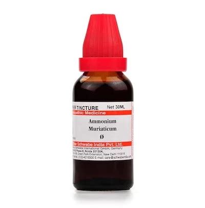 Ammonium muriaticum Homeopathy Mother Tincture - Homeopathy Remedies Online