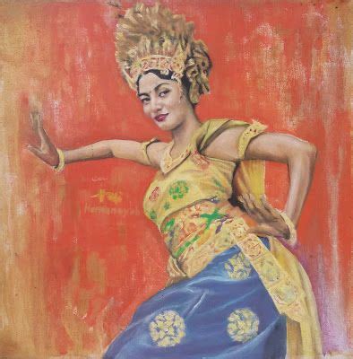 Balinese Dancer (Acrylic Painting) | Seni, Painting, Lukisan